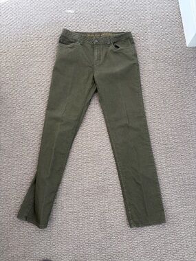 Prana Olive Green lightweight summer jeans